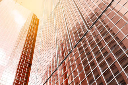modern office building glass facade -の写真素材