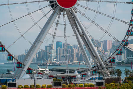 Hong Kong, November, 2019: Skyline and Cityscape of Hong Kongのeditorial素材