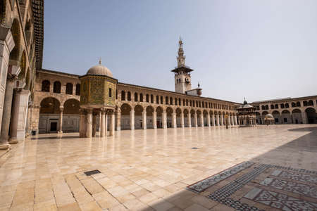 Damascus, Syria -May, 2022: The Umayyad Mosque, also known as the Great Mosque of Damascusのeditorial素材