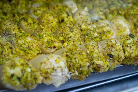 Arabic sweets (halawet el jebn) and dessert, pastry and bakery