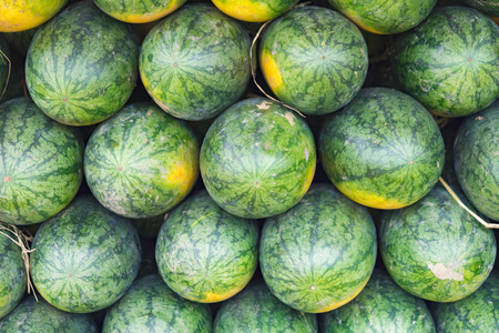 Tropical watermelon. Asian tropical fruits.の写真素材