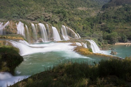 Ban Gioc waterfall in north of Vietnam.の写真素材