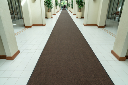 Long carpet at luxury villa and resort in the modern styleの写真素材