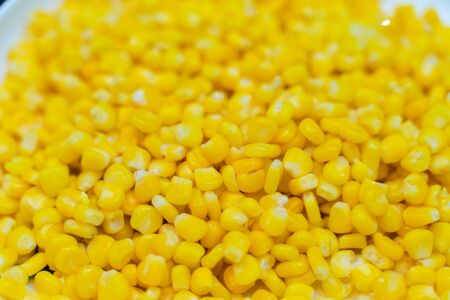 Fried corn with butter and seasonings