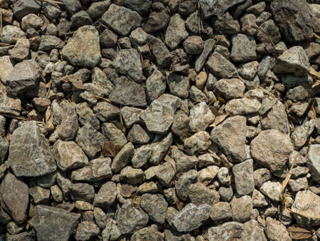 CRUSHED ROCK WITH VARIOUS SIZESの写真素材