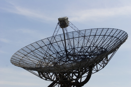 Radio telescope in The Netherlandsの写真素材