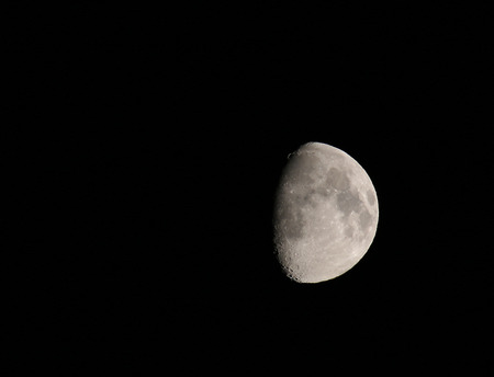 Crescent in the autumnの写真素材