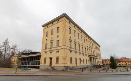 UPPSALA, SWEDEN - JAN 01, 2017: Old library Carolina Rediviva built in 1817, used for research. December 31, 2016 in Uppsala, Swedenのeditorial素材