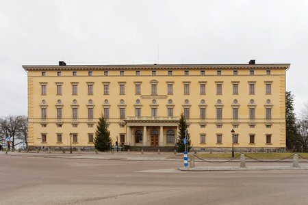 UPPSALA, SWEDEN - JAN 01, 2017: Old library Carolina Rediviva built in 1817, used for research. December 31, 2016 in Uppsala, Swedenのeditorial素材