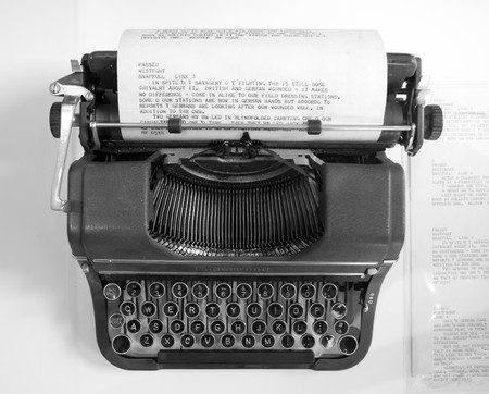 old classic typewriterの写真素材