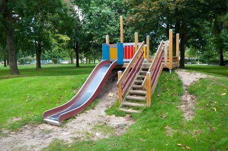 empty slide on playgroundの写真素材