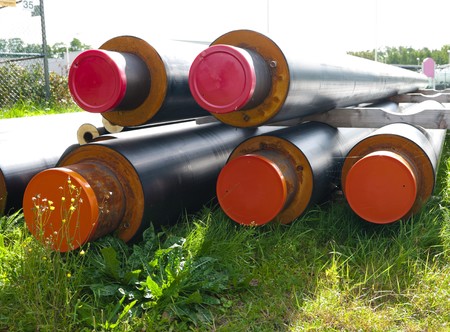 pipes for transportation of gasの写真素材