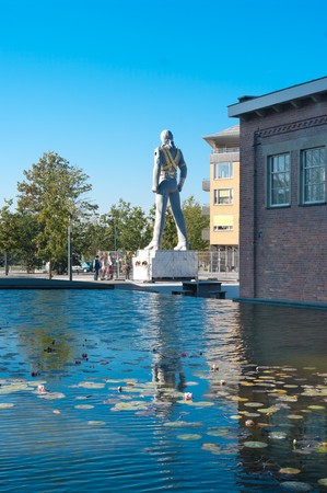 statue of michael jackson used for an exhibition. This is the original statue used at the history-tour in 1995のeditorial素材