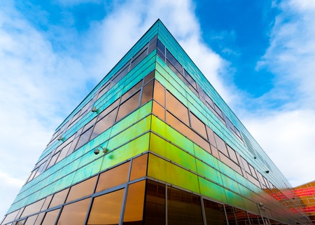 colorful building of the UWV, the governmental employee insurance company in the Netherlands. の写真素材