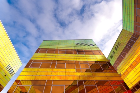colorful building of the UWV, the governmental employee insurance company in the Netherlands. の写真素材