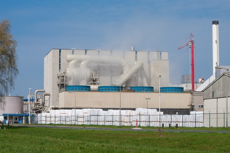 evaporating brine in a salt factory in Hengelo, netherlandsの写真素材