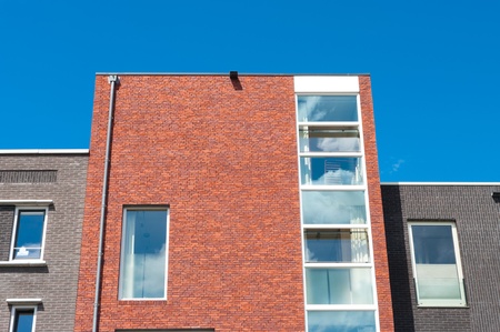 modern newly built house in enschede, netherlandsのeditorial素材