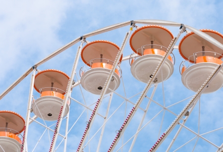 upper part of a ferris wheelの写真素材