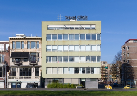 Exterior of the Travel Clinic Rotterdam  Travel Clinic helps persons who are travelling to a  sub  tropical country for a short or long visit or stay のeditorial素材