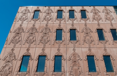 facade of the Jan Cremer museum in enschede, netherlands. Jan Cremer (April 20, 1940) is a Dutch...