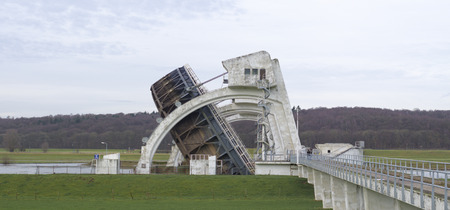 Driel Weir in the Netherlands. It makes part of the weir complex Amerongen, consisting of locks, a...