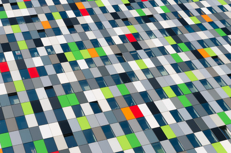 Casa Confetti is the name of one of the more colorful buildings on the campus of Utrecht De Uithof. In the tower are 377 student apartments.のeditorial素材