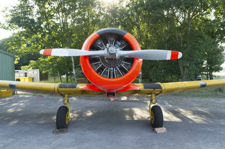 propeller plane at the Dutch Air Force open days 2014 in Gilze-Rijen, netherlands