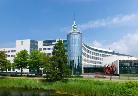 exterior of the Saxion school Deventer. Saxion is a Dutch school of higher education with offices in Enschede, Deventer, Apeldoorn and Hengelo.のeditorial素材