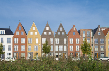 modern residential houses in amersfoort, netherlandsの写真素材