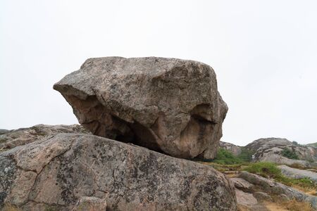 single large boulder rock