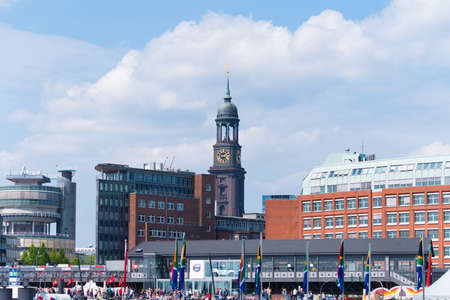 HAMBURG, GERMANY - MAY 12, 2018: St. Michael Church, one of Hamburg five Lutheran main churches and...