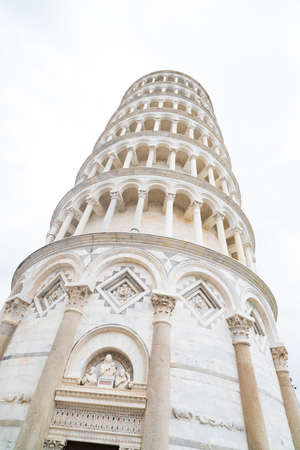 the leaning tower of Pisaの写真素材