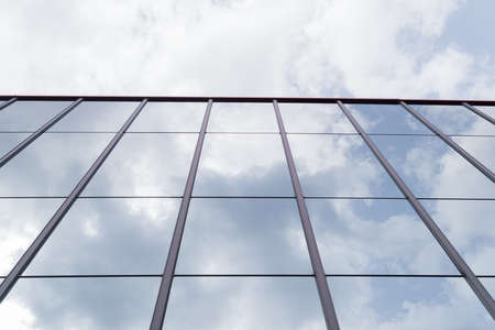 modern glass facade of an office building
