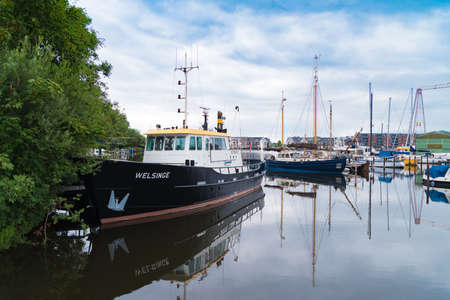 SPAARNDAM, NETHERLANDS - JULY 13, 2019: Spaarndam is a small village in the province of North...