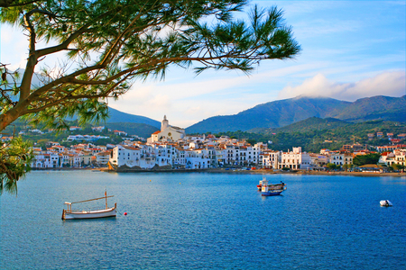 Cadaques, a small town on the Costa Brava, Spainの写真素材
