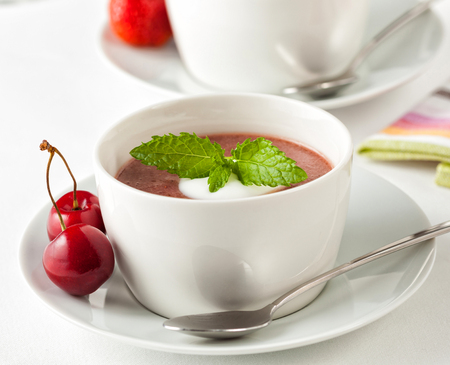 Kissel is a popular fruit dish, served as a dessert and as a drink.の写真素材
