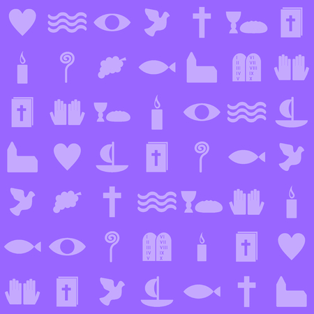 violet christian symbols のイラスト素材