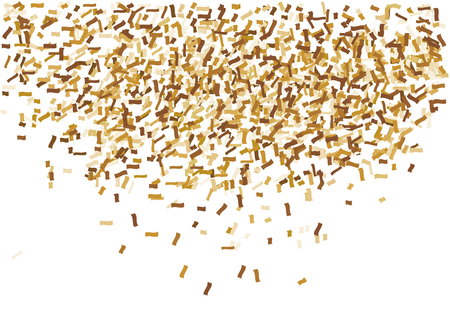 golden confettiのイラスト素材