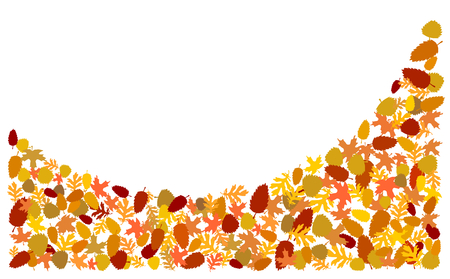 Autumn leaves backgroundのイラスト素材
