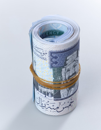 Saudi Riyal Banknotesの写真素材