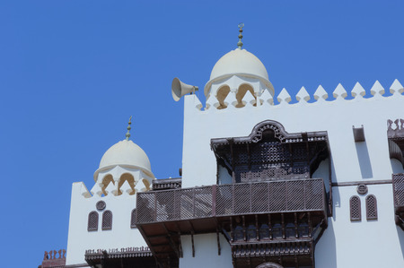 Details of Jeddah Old Mosque, Saudi Arabiaの写真素材