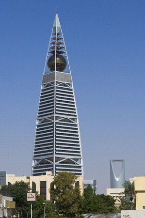 Landmarks Skyscrapers and Buildings of Riyadh, Saudi Arabia Capital City on a Sunny Clear Dayのeditorial素材