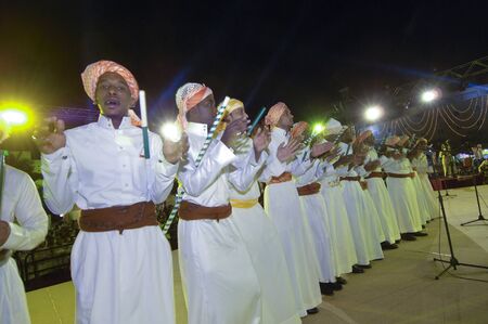 Saudi Arabian folklore performance in Al-Masmak on the celebrations of Eid Al-Fitr, on 25.10.2006,...