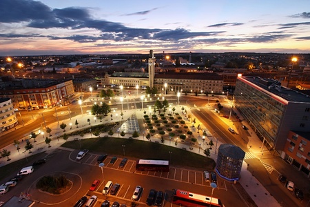 Railway station in Hradec Kraloveのeditorial素材