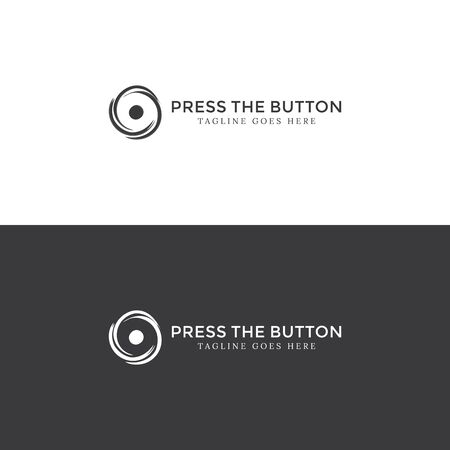 Press The Button Logo for your best companyのイラスト素材