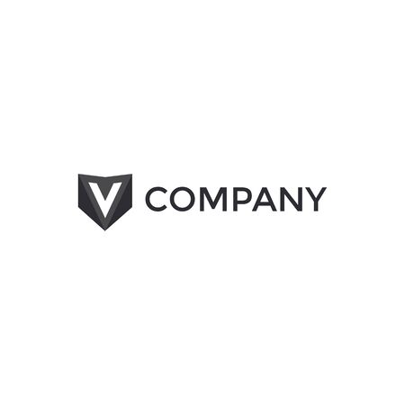 Vector Letter V Logo Iconのイラスト素材