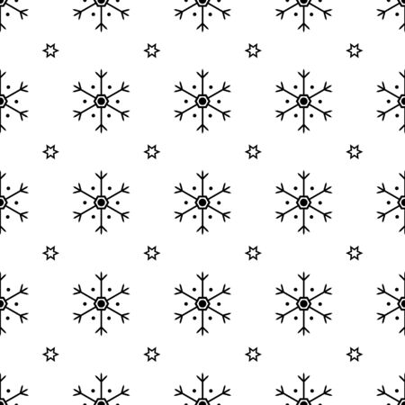 Beautiful Snow Seamless Pattern Backgroundのイラスト素材