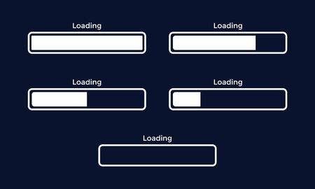 Classic Loading Vector, Progress Bar Illustration