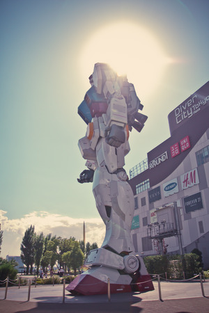 Japanese giant robot in Tokyo, japanのeditorial素材