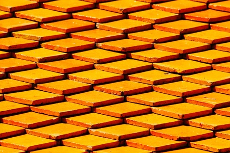 Pattern roof tiles of Wat Phrathat Doi Suthep temple at Chiangmai, Thailandの写真素材